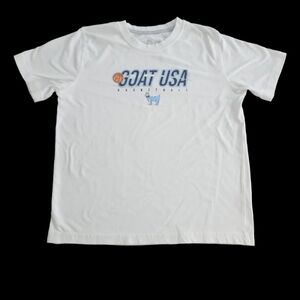White GOAT USA Basketball T-Shirt